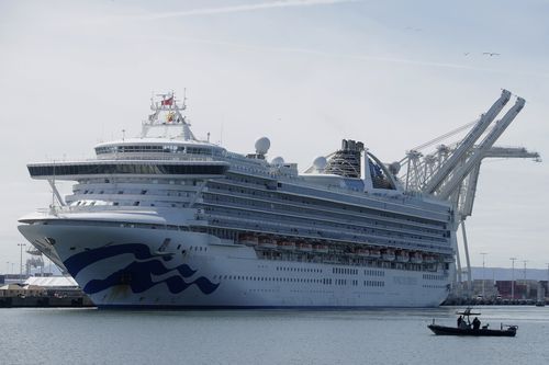 The Grand Princess cruise ship carrying at least 21 people who have tested positive for the novel coronavirus has arrived at a California port.