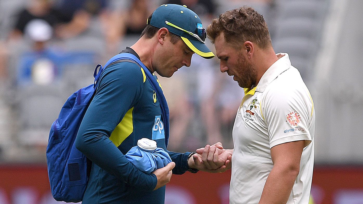 Aaron Finch cleared of serious damage after being forced to retire hurt on day three