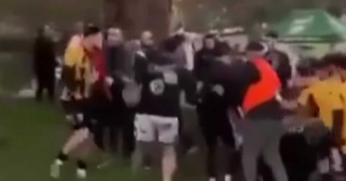 Mass brawl at local soccer game south of Sydney