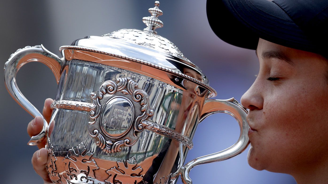 Ashleigh Barty's classy reaction and tribute after winning French Open final