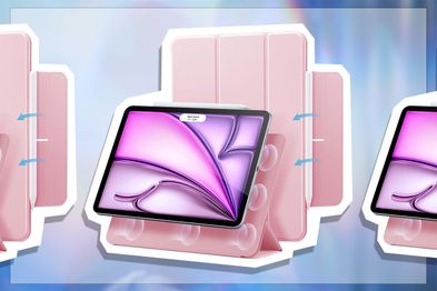9PR: ESR Slim Trifold Stand Case for Apple iPad Air 13-Inch, Pink