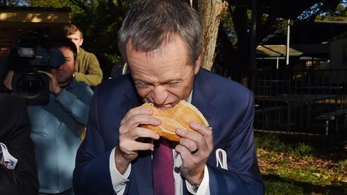 Bill Shorten's sideways sanga helped propel "democracy sausage" to Australia's Word of the Year for 2016. Source: AAP