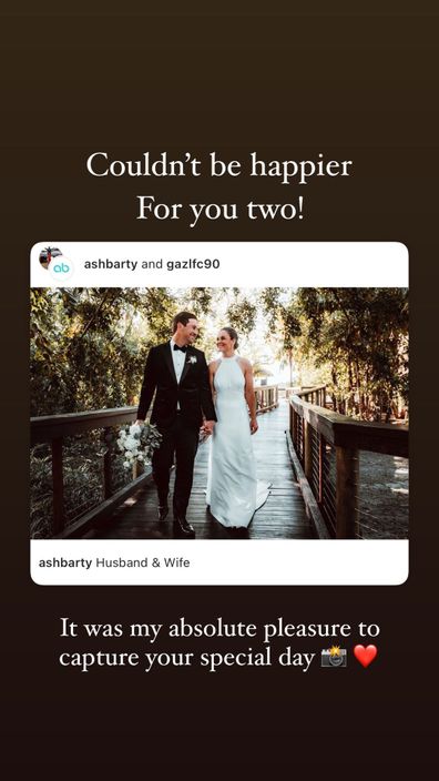 Photographer Nic Morely shared the couple's post