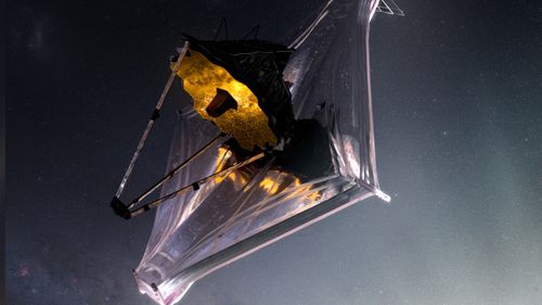 Artist conception of the James Webb Space Telescope.   