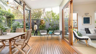Auction Sydney sale first-home buyer property garden deck outdoors Domain