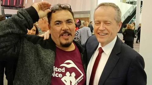 Wayne Kurnoth and Bill Shorten in a photo posted on the former's Facebook page.