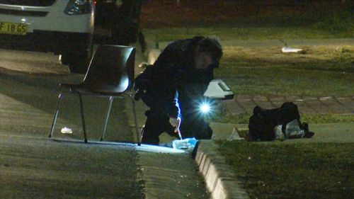 An off-duty police officer has been stabbed after intervening in a dispute outside a western Sydney community hall.