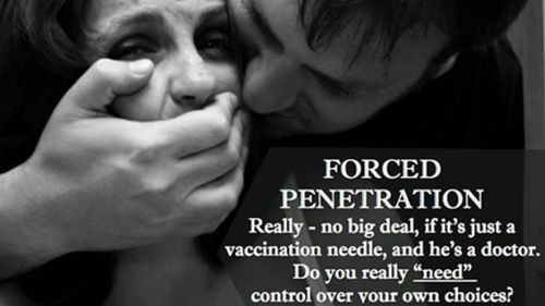 Anti-vax group slammed for comparing vaccines to rape