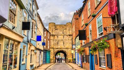 Bootham Bar, a medieval gateway in York, England.