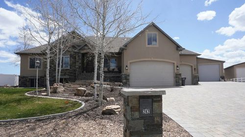 The house where Kouri Richins and Eric Richins lived is seen in Francis, Utah, on May 11, 2023.