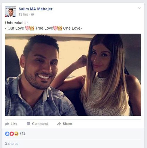 Salim Mehajer's post on Facebook.