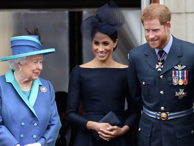 Meghan Markle, Queen, Prince Harry  