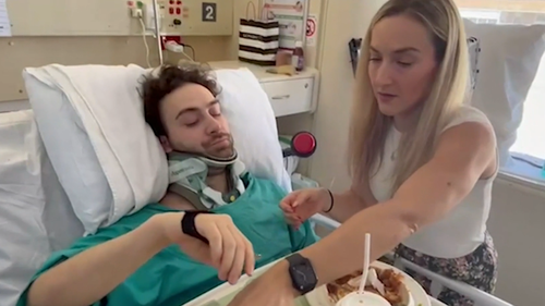 Ioannis Vidiniotis in hospital