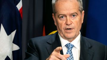 Bill Shorten during a press conference at Parliament House