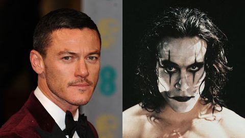 Luke Evans / Brandon Lee as Eric Draven in 1994's The Crow. Image credit: WireImage/Getty