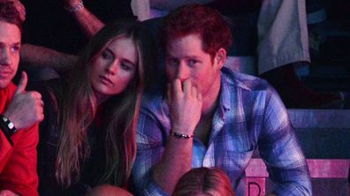 Cressida Bonas and Prince Harry attend a charity event in London on March 7, 2014. (Getty)