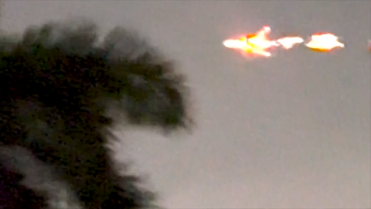 Cargo plane filmed bursting into flames shortly after takeoff