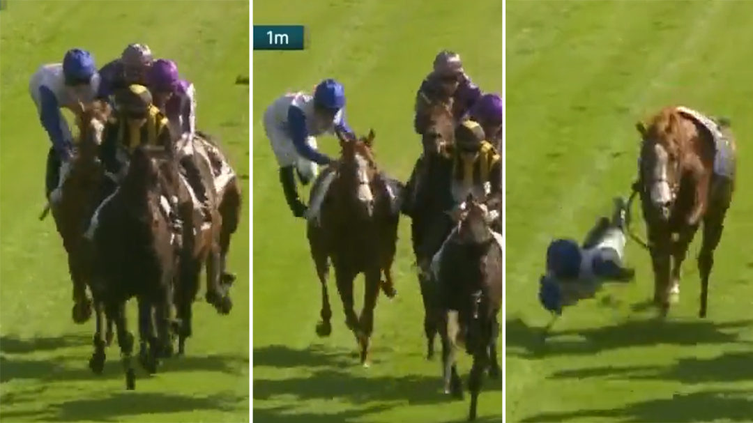 Jockey handed ban for 'very nasty' act that saw rival fall off horse