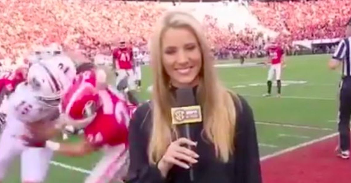 reporter taken out at college football games 2018