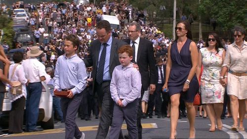 Mourners of all ages took part in the march.