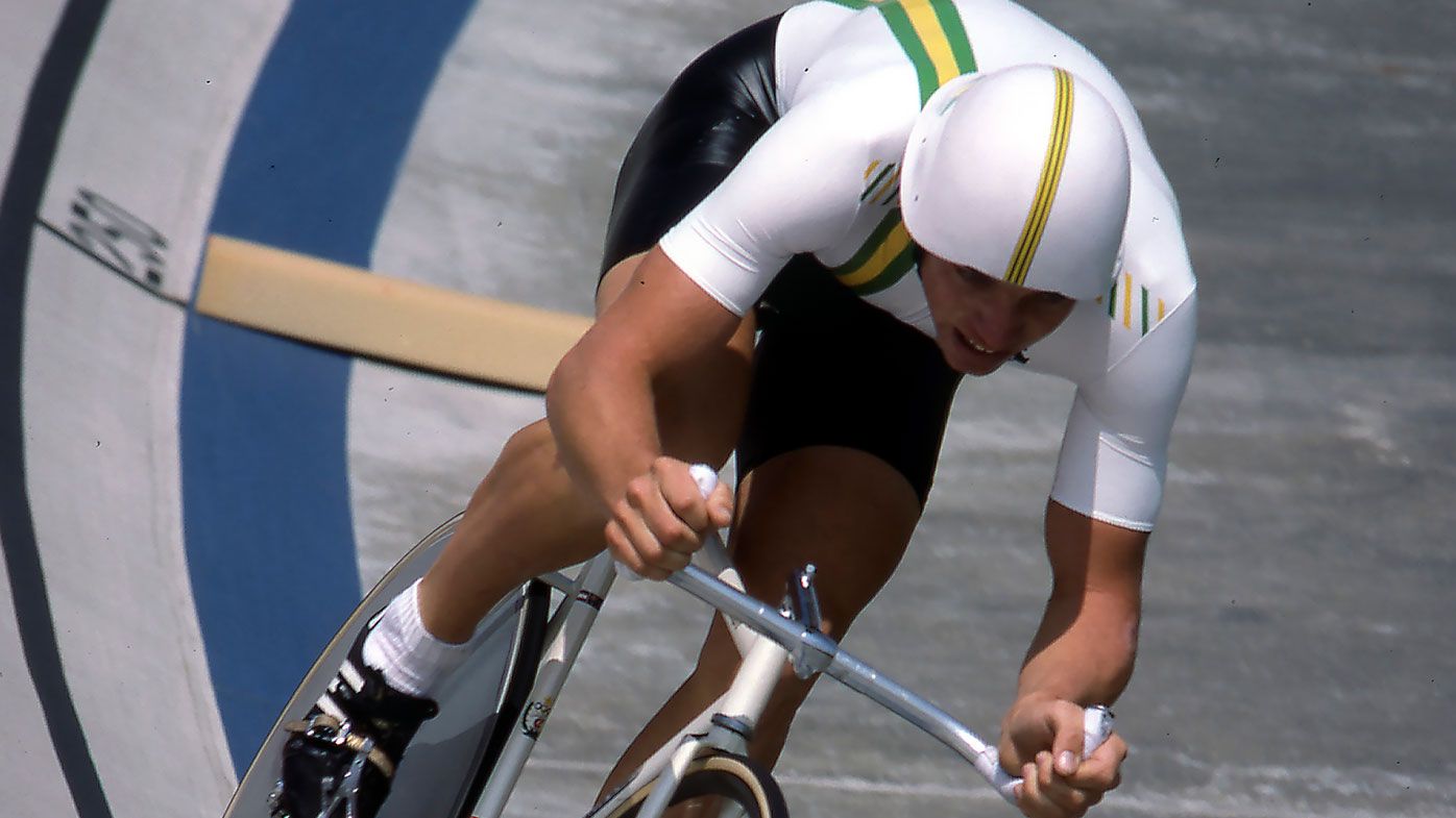 Dean Woods in action at the 1984 Olympics