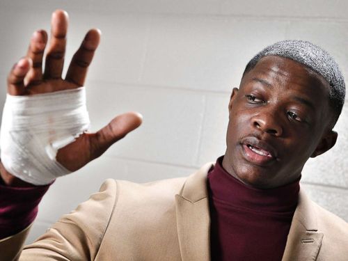 James Shaw Jr saved many lives - including his own - as he wrestled with Travis Reinking. Picture: AP