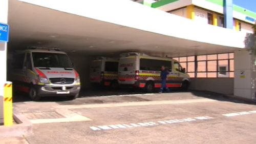 Ambulances arrive at Sydney Childrens' Hospital after three children were injured in an explosion in Glebe. (9NEWS)