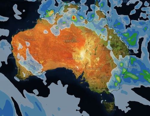 There is plenty of rain headed for the east coast this week, and it's set to stay. (WeatherZone)