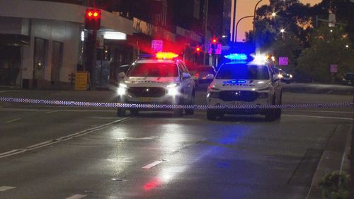 A man is in hospital after being stabbed in the chest in Sydney's south-west.