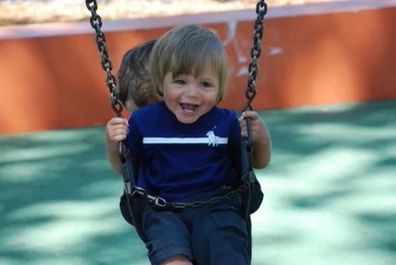 Alex on a swing NDIS podcast