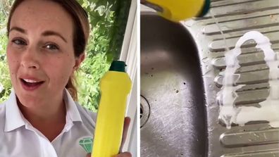 Professional cleaner shares sink cleaning tips on TikTok