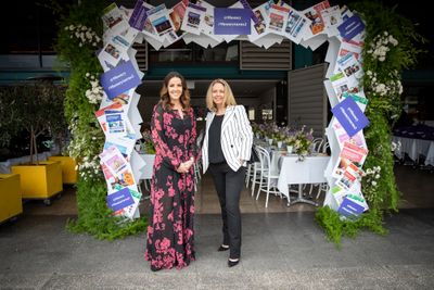 Kerri Elstub and Helen McCabe at the '9Honey Turns Two' celebration held in Sydney, October 12, 2018.