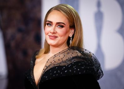 Adele attends The BRIT Awards 2022 at The O2 Arena on February 08, 2022 in London, England.