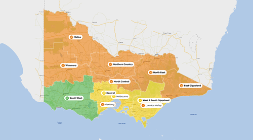 Bushfires are affecting the air quality in large parts of Victoria. 