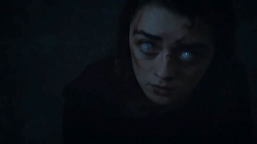 Arya appears to still be blind. (HBO)