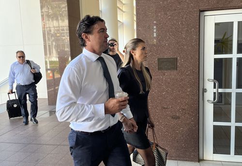 Outback Wrangler prima Matt Wright arrives astatine nan Supreme Court.