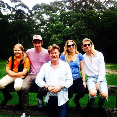 Richard Wilkins with four of his five children
