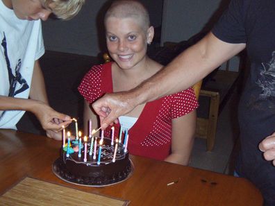 Amy on her 16th birthday in January 2008.