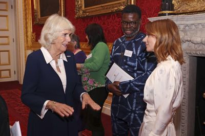 Duchess of Cornwall meets former Spice Girl Geri Horner at event.
