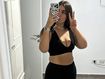 Karin Journo takes a selfie before she went to the Tribe of Nova music festival. 