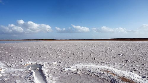 Lake MacLeod, a salt lake near the WA coastal town of Carnarvon.