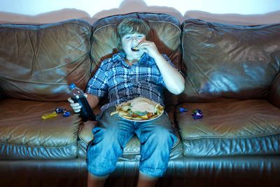 Eating meals while
watching TV