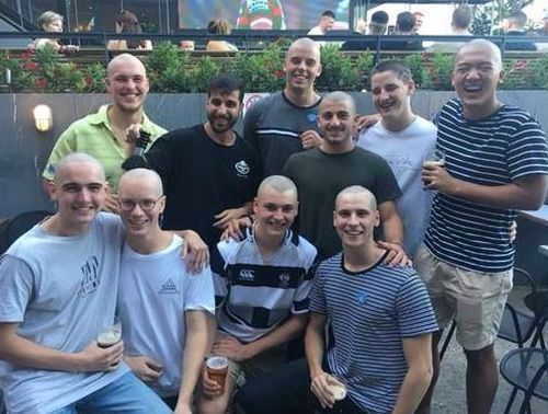 Mr Rahim has helped raise money for The Leukaemia Foundation by shaving the heads of nine boys. (Facebook)