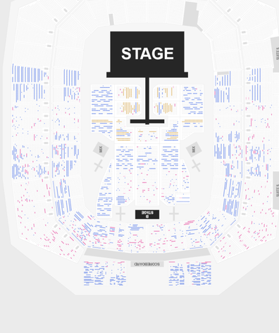 Blue dot fever example with post malone show 