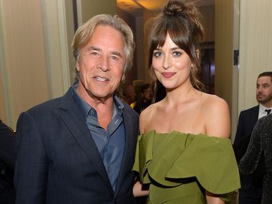 Don Johnson and Dakota Johnson 