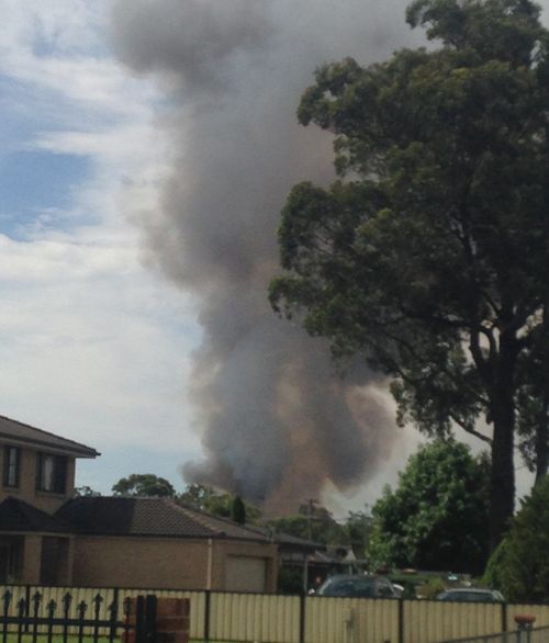 Firefighters contain grass fire at Londonderry, north west of Sydney