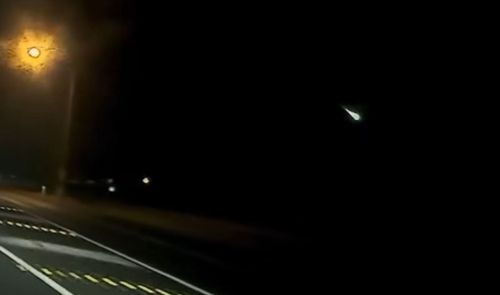 Meteor shower in eastern Australia