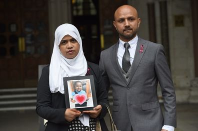 The parents won a ruling on whether treatment should be stopped for their five-year-old daughter Tafida Raqeeb. 