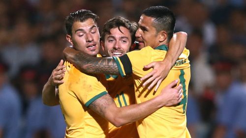 Socceroos hold nerve to down Kyrgyzstan in World Cup qualifier