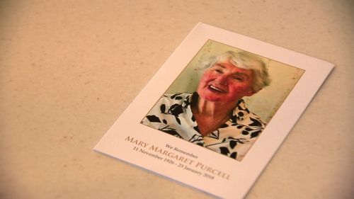 Mrs Purcell's daughters discovered their mother had been robbed on the day she died. Picture: 9NEWS